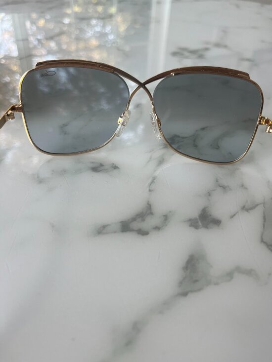 CAZAL Mod 224/3 001 Women\'s White & Gold Sunglasses main image 6